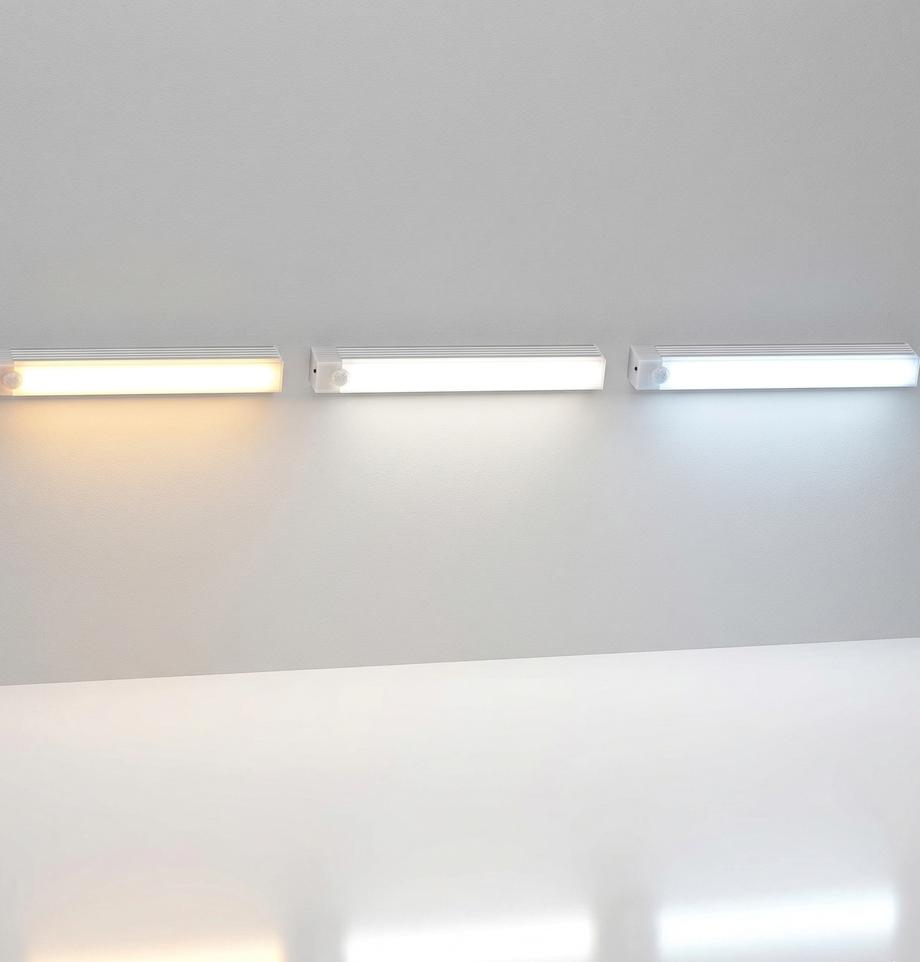 Motion Sensor Under Cabinet Light — USB Rechargeable, No Wiring, 3 Colour Modes