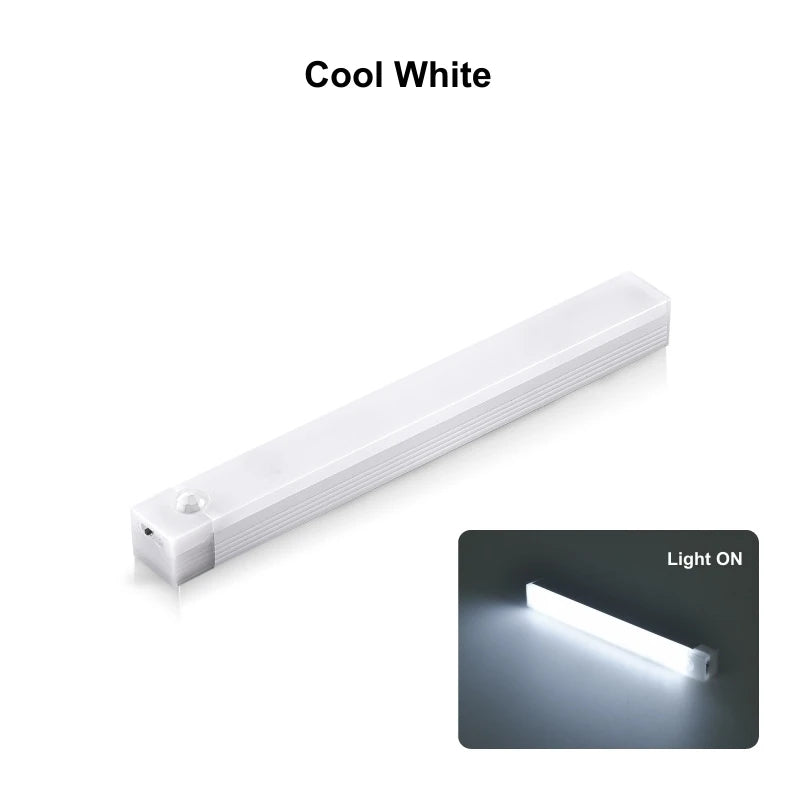 Motion Sensor Under Cabinet Light — USB Rechargeable, No Wiring, 3 Colour Modes