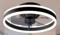 Modern Halo Ceiling Fan with LED Light — Silent, Dimmable, Remote Control, Summer & Winter Mode