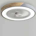 Flush Ceiling Fan with Light and Remote LED Bladeless Light
